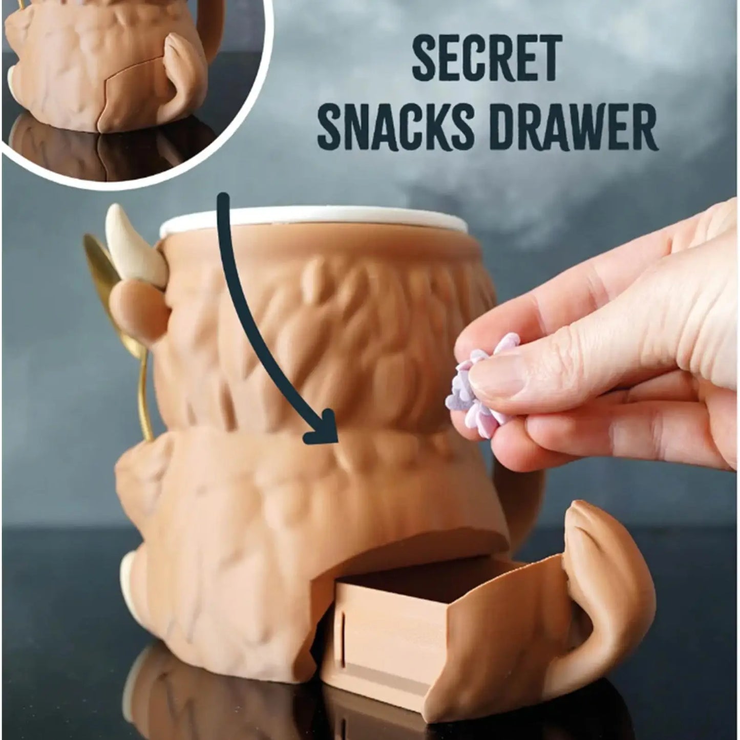 Ice Cream Pint Holder Highland Cow Dessert Tub Decorative Ice Cream Holder with Antifreeze Handle for Yogurt Mix Kids Home