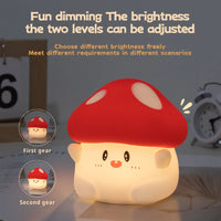 Halloween Led Night Light Silicone Table Lamp Mushroom Pumpkin Ghost Cute Cartoon Kid Birthday Gifts Nursery Bedroom Nightlight