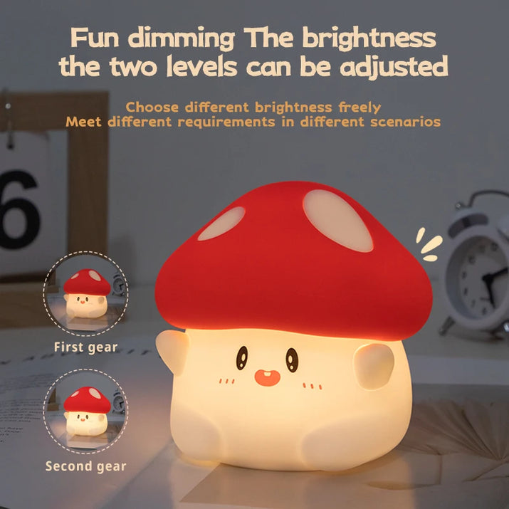 Halloween Led Night Light Silicone Table Lamp Mushroom Pumpkin Ghost Cute Cartoon Kid Birthday Gifts Nursery Bedroom Nightlight