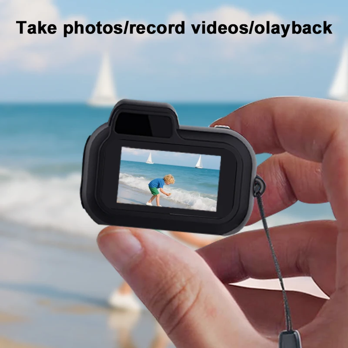 Mini Y3000 Keychain Camera 8MP Photo Tiny Digital Body Cameras Thumb Cam DV Micro Camcorder Support SD Card with Screen for Kids