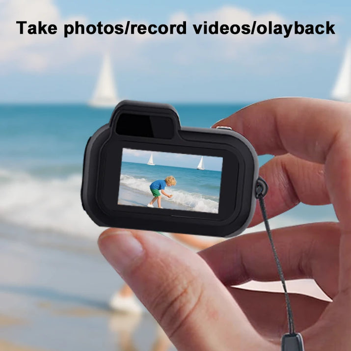 Mini Y3000 Keychain Camera 8MP Photo Tiny Digital Body Cameras Thumb Cam DV Micro Camcorder Support SD Card with Screen for Kids