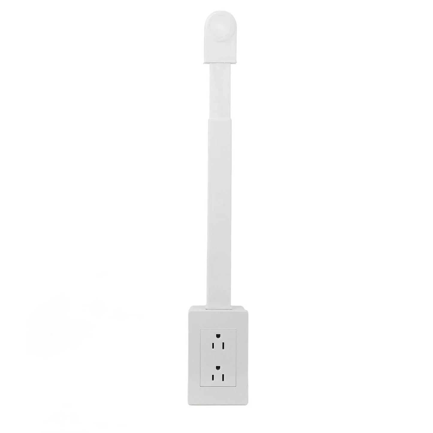 Rotatable Power Socket Expander 3 Prong Electrical Outlets Power Strip 22 to 34 Inch Extension 180 Degree Rotating Base 110V US